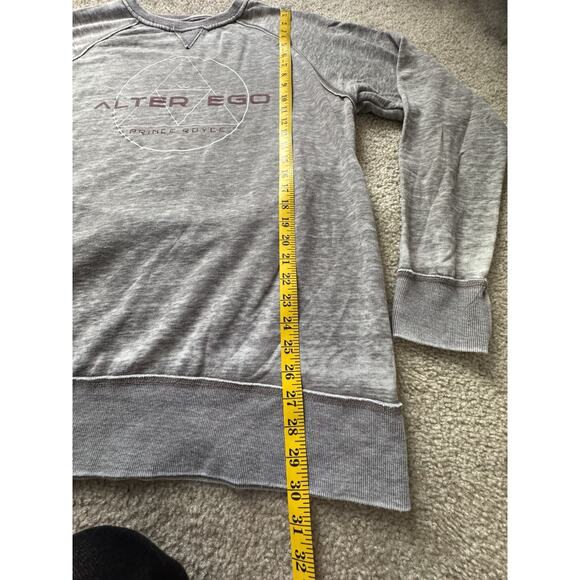 Prince Royce Alter Ego Longsleeve Lightweight Crewneck Sweatshirt Grey XL - Picture 8 of 8